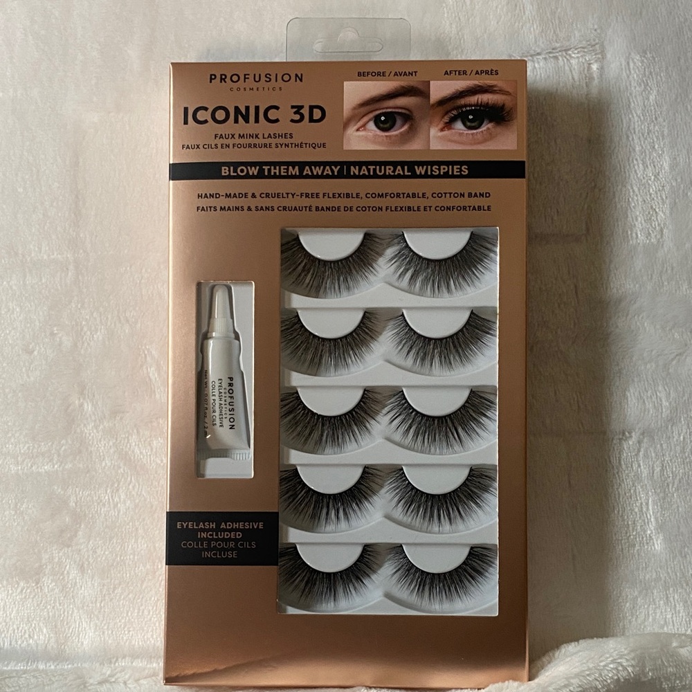 Profusion Iconic 3D Faux Mink Lashes Set - Blow Them Away